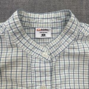 Sorel Womens Sleeveless Blue Green Plaid Button Up Shirt Women's Size Medium